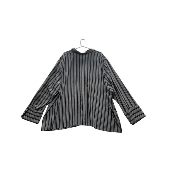 Maggie Barnes Men's Striped Button-Up Shirt | Size 5X (34/36) - Picture 2 of 8